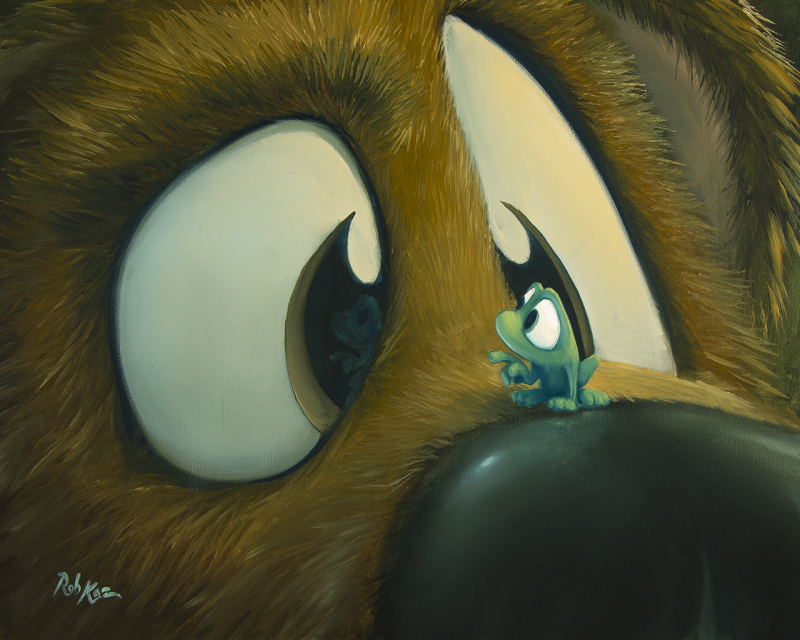 Rob Kaz - Pardon Me - original oil on canvas painting