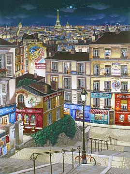 Paris Ville Lumire

Deluxe on canvas
Serigraph on Paper
40 x 30 by Liudmila Kondakova