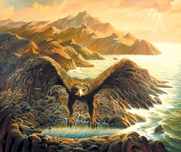 Heavy Prey original painting by Vladimir Kush