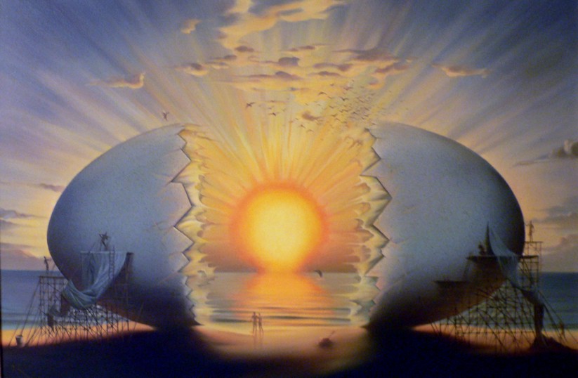 Sunset by the Beach by Vladimir Kush