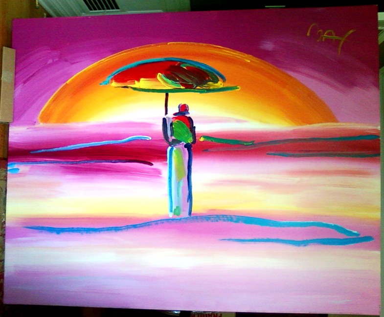 UMBRELLA MAN - Fine Art by Peter Max