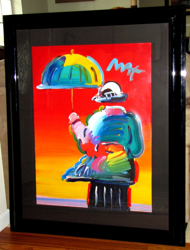 UMBRELLA MAN - Fine Art by Peter Max