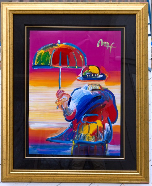 UMBRELLA MAN - Fine Art by Peter Max