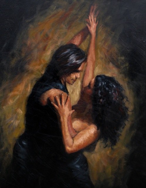 Last Dance - Oil on Canvas by Michael - Vincent