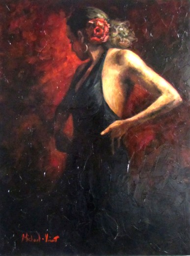 Passion and Dance - Oil on Canvas by Michael - Vincent