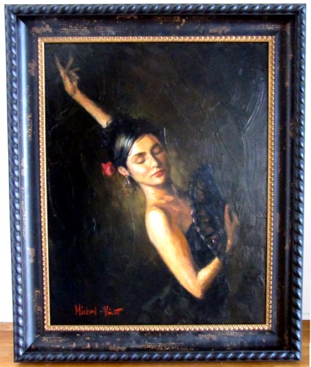 Viva Flamenco - Oil on Canvas by Michael - Vincent