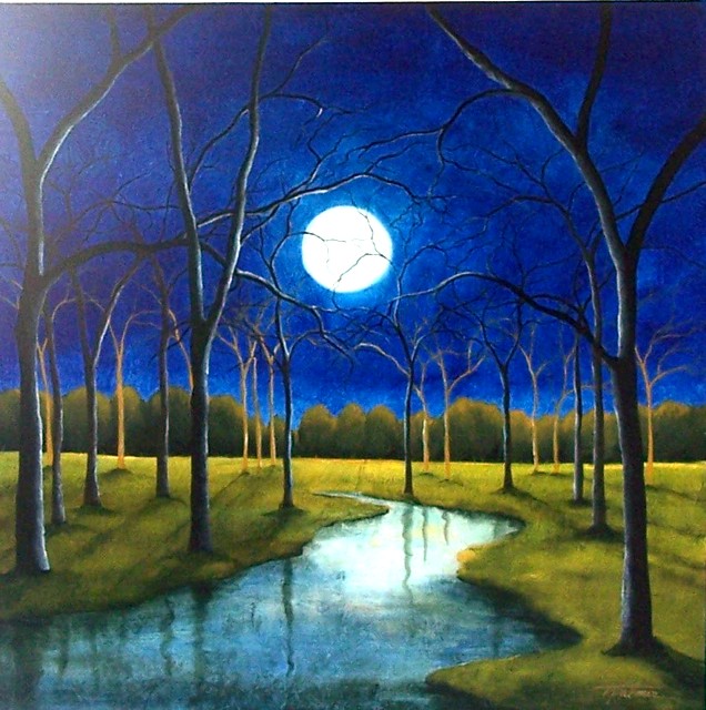 Tina Palmer - Full Moon - Original Painting