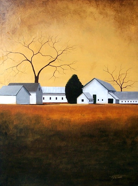 Tina Palmer - The Barns - Original Painting