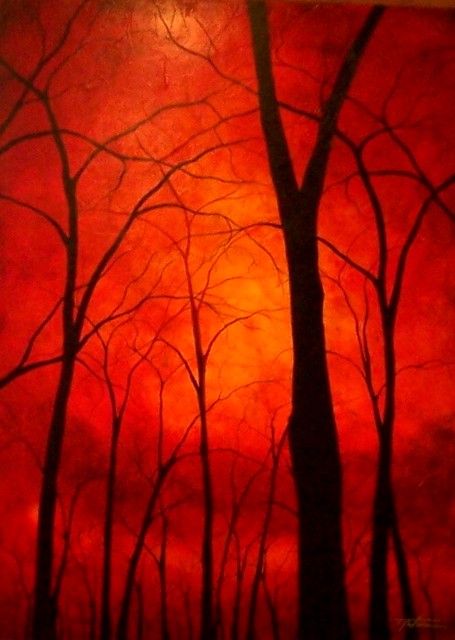 Tina Palmer - Red Karma - Original Painting