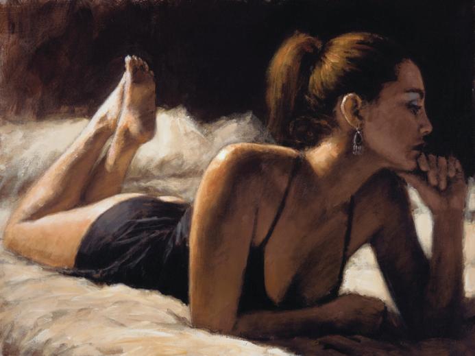 Fabian Perez - Paola in Bed