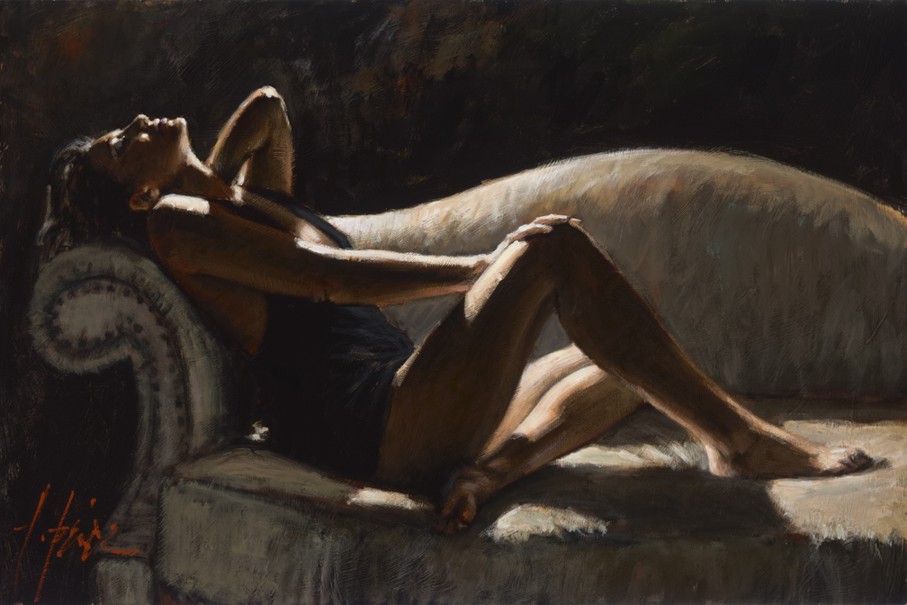 Fabian Perez - Paola on Couch