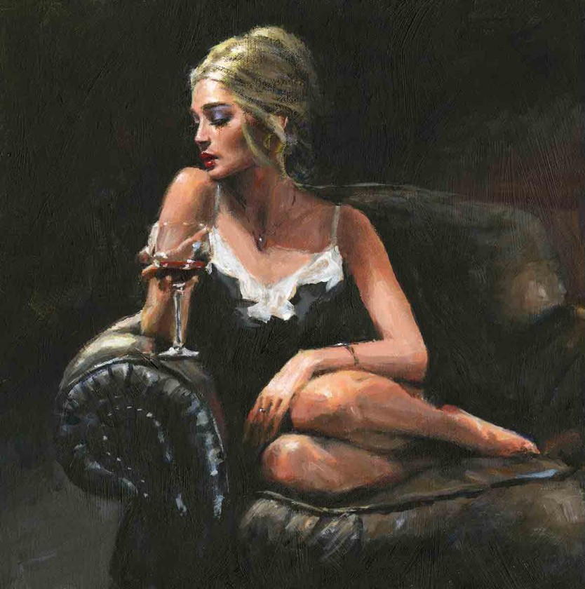 Fabian Perez - Sally on the Couch