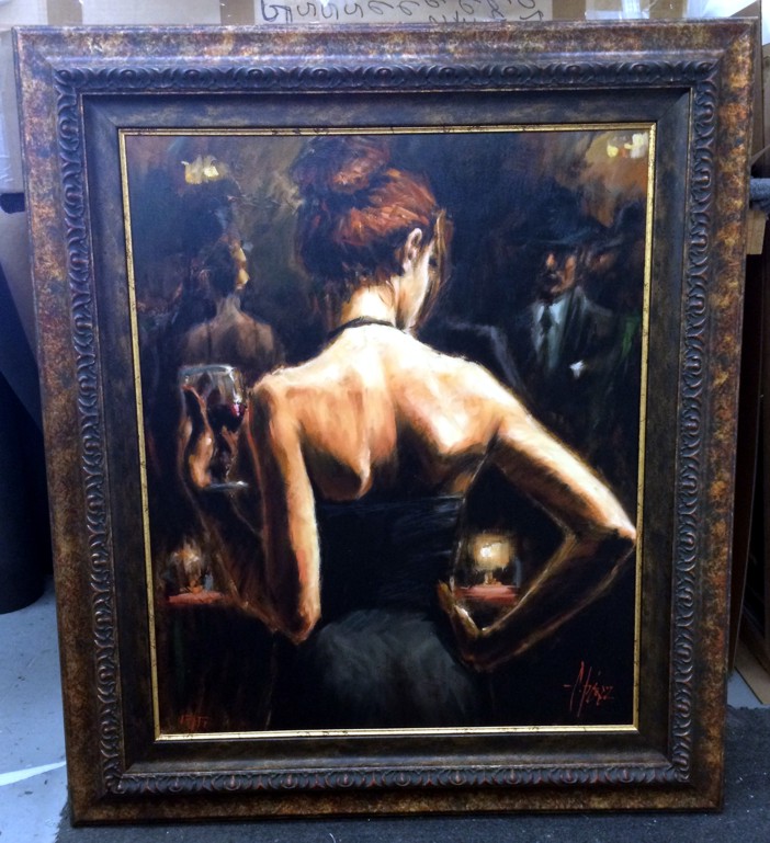 Fabian Perez - Girl With Red Hair