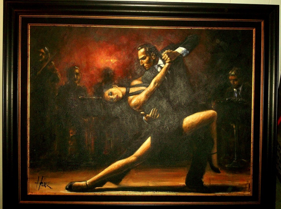 Fabian Perez - TANGO IV original painting