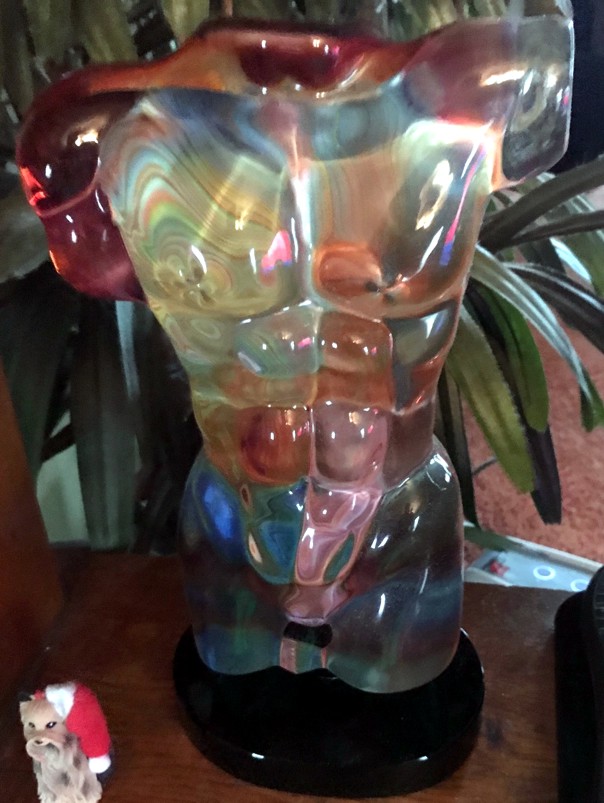 Dino Rosin - Adonis - Calcedonia Glass sculpture from Murano, Italy