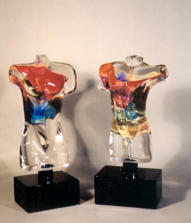 APHRODITE GRANDE
21 x 9 x 6
Clear & Calcedonia Glass by Dino Rosin