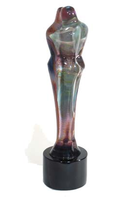 PASSION
Calcedonia Glass Sculpture on Black Base by Dino Rosin