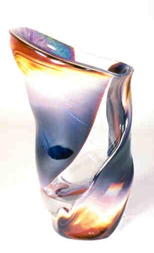 PEBBLE VASE
Clear & Calcedonia by Dino Rosin