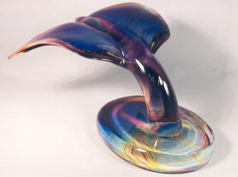 WHALE TAIL, Single,
Clear & Calcedonia by Dino Rosin