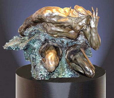 M.L. Snowden - cataclasis latent Bronze Sculpture