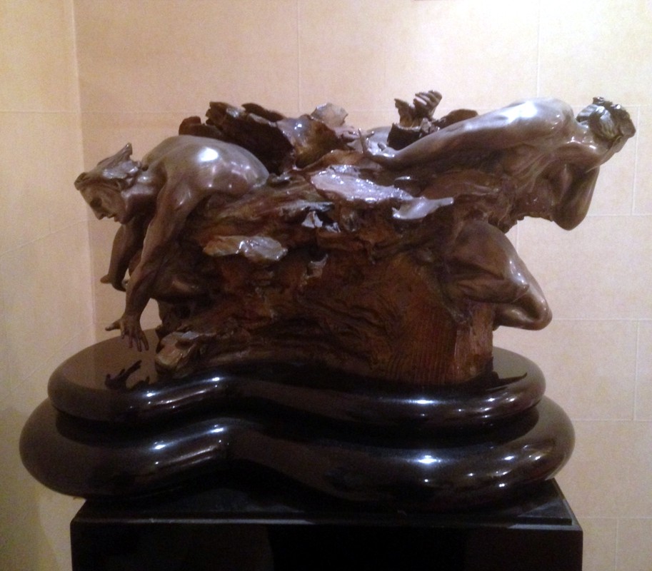 M.L. Snowden - CATACLASSIS STUDY -  Bronze Sculpture