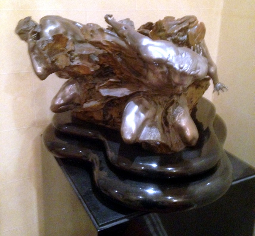M.L. Snowden - CATACLASSIS STUDY -  Bronze Sculpture