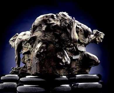 M.L. Snowden - cataclasis study Bronze Sculpture