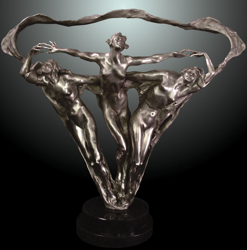 M.L. Snowden - Halo Bronze Sculpture