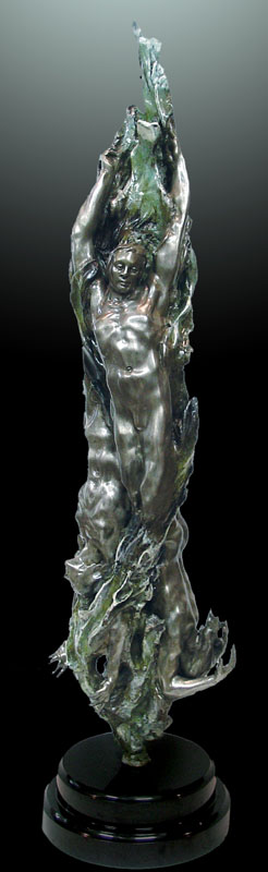 M.L. Snowden - Meteorite Bronze Sculpture