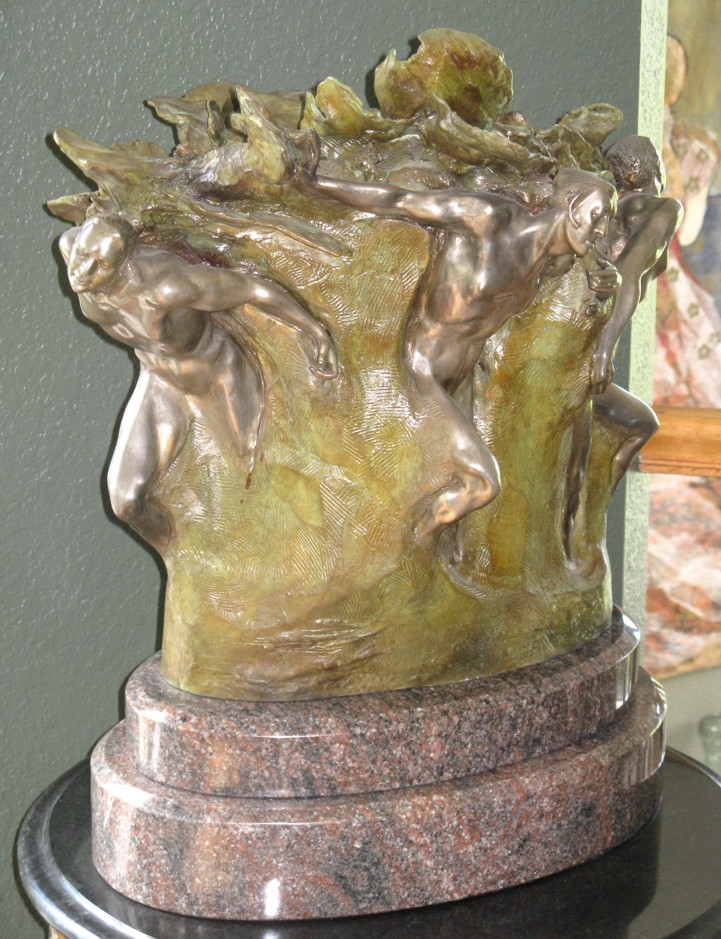 M.L. Snowden - Tectonics - Bronze Sculpture