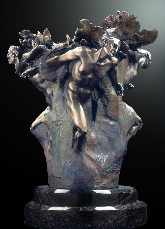 M.L. Snowden - Tectonics Europe - Bronze Sculpture