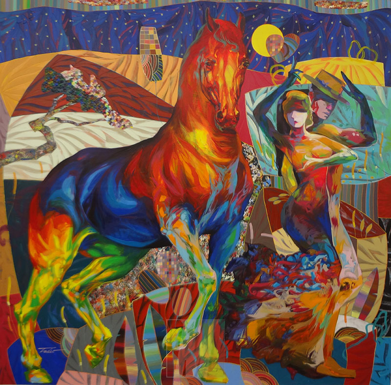 Tadeo Zavaleta - original painting Acrylic on Canvas