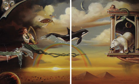 Glen Tarnowski - FROM GLORY TO GLORY
24 x 30 Diptych
Original Oil on Canvas