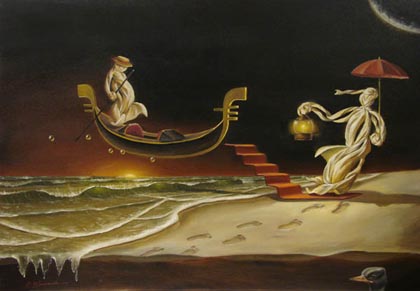 NOCTURNAL DESTINY
27 x 38.5
Original Oil on Canvas by Glen Tarnowski