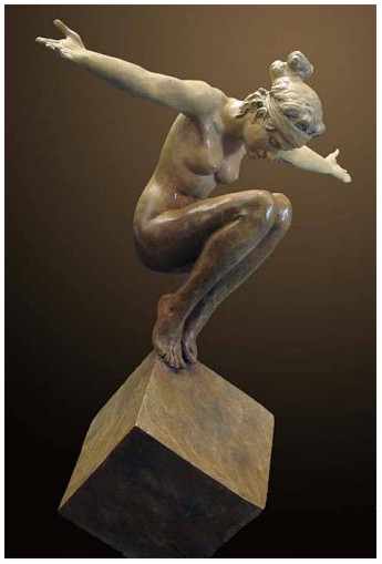 N. TUAN - BENEVOLENCE - bronze sculpture