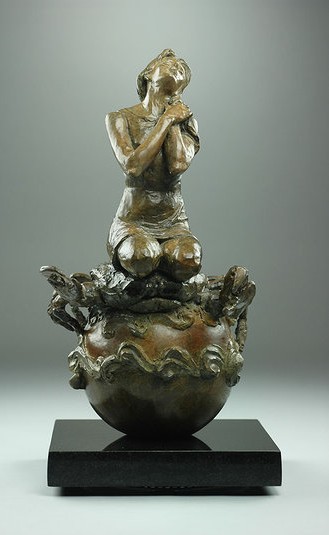 N. TUAN - ZODIAC - Cancer - bronze sculpture