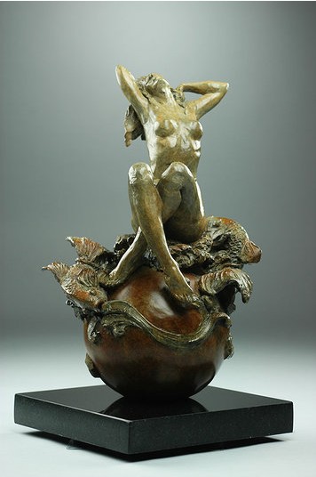 N. TUAN - ZODIAC - PISCES - bronze sculpture