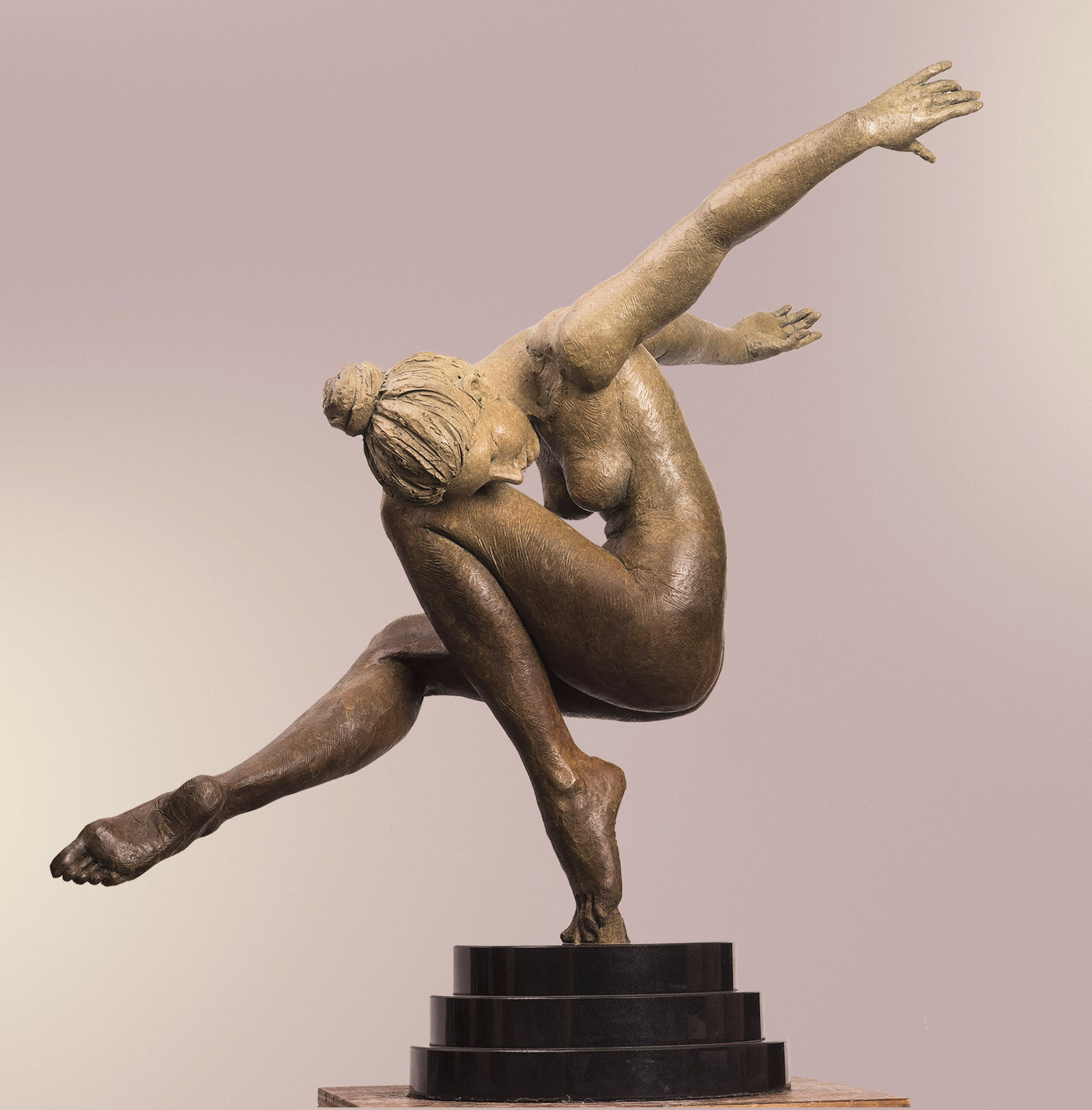 N. TUAN - Repose - bronze sculpture