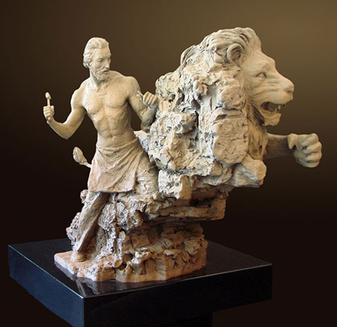 N. TUAN - Self Creation - bronze sculpture