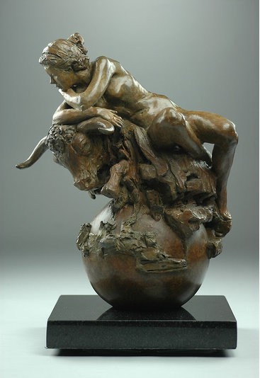 N. TUAN - ZODIAC - TAURUS - bronze sculpture