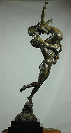 N. TUAN - THE MUSE - bronze sculpture