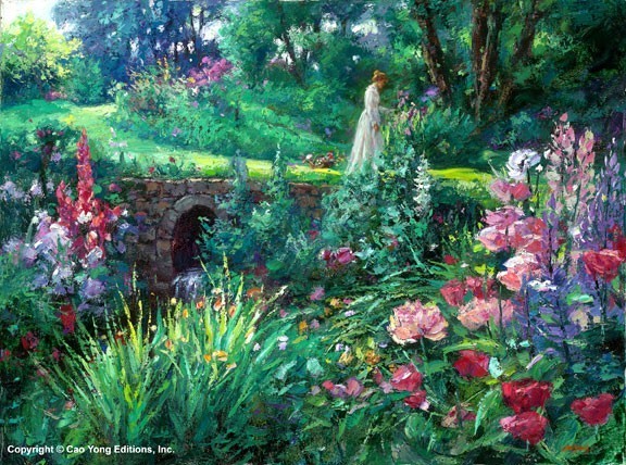 A Walk in the Garden by Cao Yong