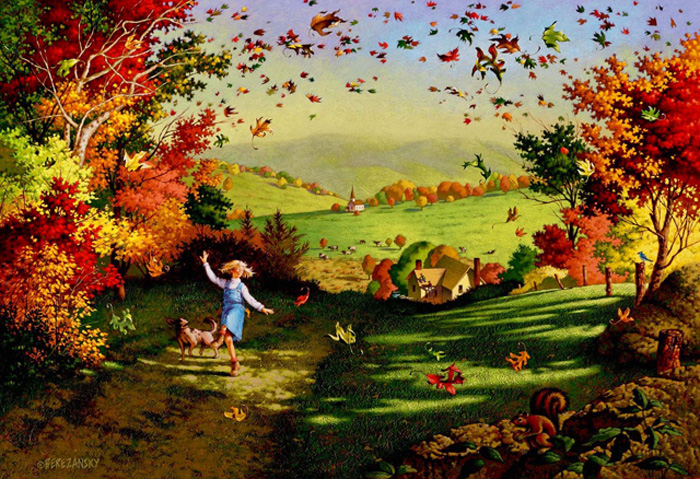 Joe Berezansky - Autumn Ballet - limited edition print