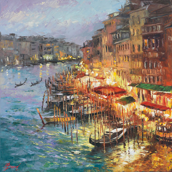 Elena Bond - LUSTROUS VENICE - Limited Edition on Canvas