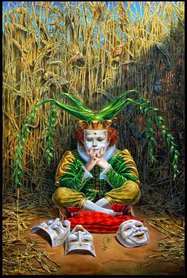 Michael Cheval - April - Oil on Canvas