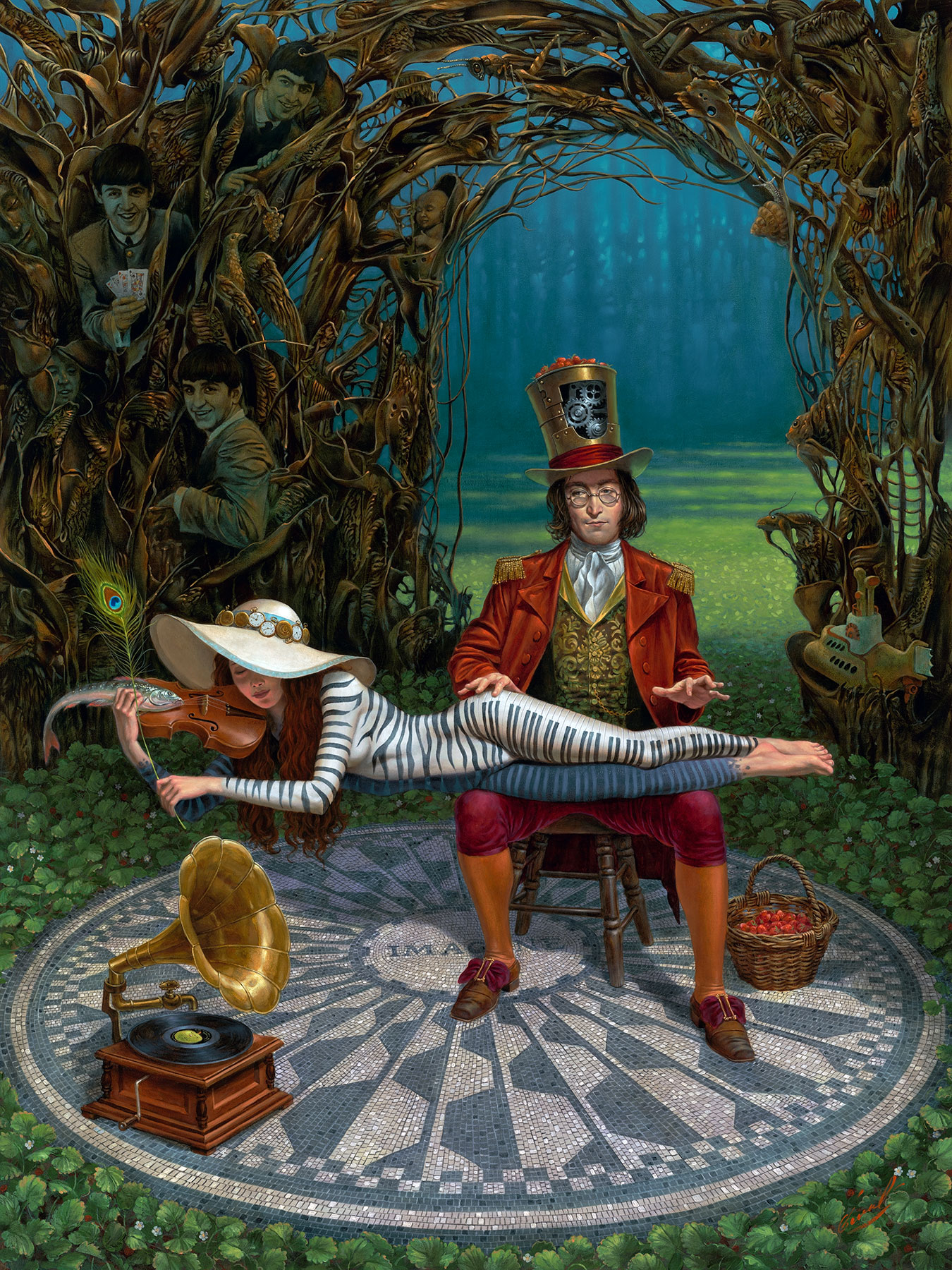 Michael Cheval - IMAGINE III - Oil on Canvas