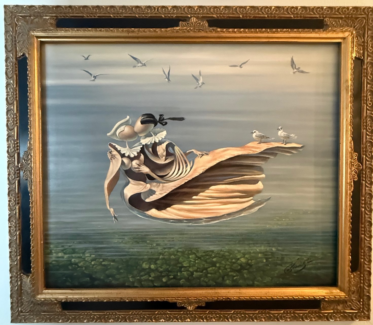 Michael Cheval - OCEAN OF LOVE - Oil on Canvas