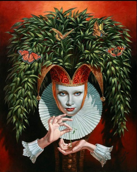 Michael Cheval - PRIMAVERA - Oil on Canvas