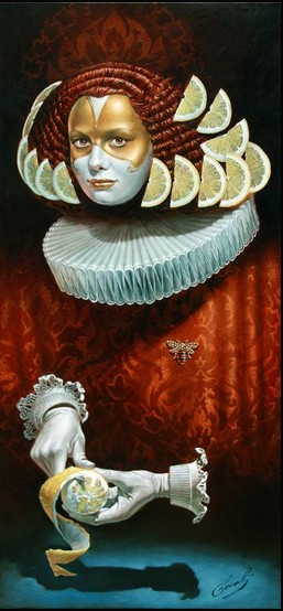 Michael Cheval - SENSE OF ADOLESCENSE - Oil on Canvas