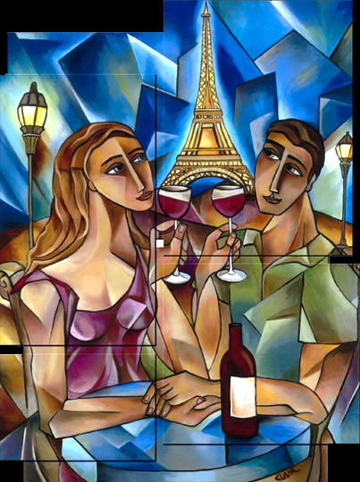 Smitten II 11x14 Framed Original on canvas – Stephanie Clair Fine Art